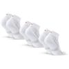 DANISH ENDURANCE Calzini Tennis Corti, Fantasmini, 3 o 6 Paia, Bianco, 39-42