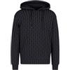 Armani Exchange Felpa con Cappuccio da Uomo all Over AX Print in Cotone