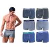 Navigare 6 Boxer Uomo Mutanda Intimo Ragazzo Elasticizzato Varie Fantasie (IT, Testo, XXL, Regular, Regular, 1506 Boxer)
