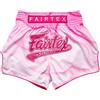 Fairtex - Pantaloncini da Boxe, Taglio Slim Muay Thai | Tessuto in raso di alta qualità con grafica a tema individuale. La vita elastica con coulisse garantisce una vestibilità