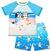 BlueY Costume da Bagno per Ragazzi, 2 Pezzi, Pantaloncini da Bagno e Maglietta, Protezione dai Raggi UV, Costume da Bagno per Ragazzi dai 2 ai 6 Anni