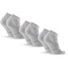 DANISH ENDURANCE Calzini Tennis Corti, Fantasmini, 3 o 6 Paia, Grigio, 39-42