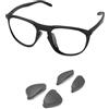 PapaViva Naselli di ricambio per Oakley Thurso OO9286 / Thurso AF OO9286A, Grigio-2 paia, Euro Fit+Asian Fit