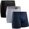 DANISH ENDURANCE Boxer Uomo Cotone, 3 o 10 Paia, Multicolore (1x Nero, 1 X Blu Scuro, 1 X Grigio), XXXL