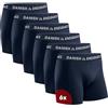 DANISH ENDURANCE Boxer Uomo Cotone, con o Senza Patta, 6 Paia | Boxer in cotone traspirante, con o senza apertura frontale, cuciture piatte antisfregamento, per il comfort quotidiano
