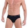 Navigare 6 Slip Uomo, Mutanda Elasticizzata in Cotone, Elastico Esterno Parlato, Misure dalla S alla XXXL, Varie Fantasie (IT, Testo, XXL, Regular, Regular, 102 Slip Nero)