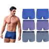 Navigare 6 Boxer Uomo Mutanda Intimo Ragazzo Elasticizzato Varie Fantasie (IT, Testo, XXL, Regular, Regular, 1516Boxer)