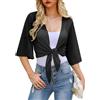 Wayleb Cardigan Coprispalle Donna Estivo Aperto Nero M