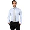 Vincenzo Boretti Camicia Uomo Eleganti, Taglio Aderente/Slim-Fit, Collo Classico, Manica Lunga con Polsini risvoltati, in Tinta Unita - Non Stiro/Non-Iron
