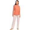 TRAMAS+ Pigiama Donna 100% Cotone, Pigiama Donna con Maglietta Manica Lunga e Pantalone Lungo, Pigiami da Donna, Pigiama 2 Pezzi Donna