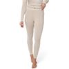 DANISH ENDURANCE Leggings Donna in Lana Merino, Pantaloni Termici, Pantacollant Invernali da Sci, off-White, L