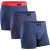 DANISH ENDURANCE Boxer Uomo Cotone, 3 o 10 Paia, Multicolore (1x Blu/Rosso, 1x Logo Blu, 1x Logo Rosso), L