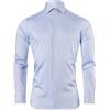 Vincenzo Boretti Camicia Uomo Eleganti, Taglio Aderente/Slim-Fit, Collo Classico, Manica Lunga con Polsini risvoltati, in Tinta Unita - Non Stiro/Non-Iron