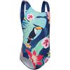 Aisyee Costume da bagno per ragazze, intero, moda mare per ragazze adolescenti, stile hawaiano, con spalline elastiche, 110-164/6-16 anni, 13-14 Anni