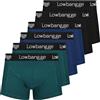 Lowbangge Boxer Uomo Cotone 6 Pezzi, Traspiranti Comodi