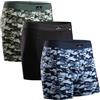 DANISH ENDURANCE Boxer Uomo Cotone, 3 o 10 Paia, Multicolore (1x Blu Militare, 1x Nero, 1x Verde Militare), XXL