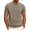 PJ PAUL JONES Maglietta da uomo a maniche corte, casual, girocollo, maglia, Cammello, XXL