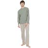 TRAMAS+ Pigiama Uomo in 100% Cotone, Pigiama Uomo Completo Lungo con Maniche Lunghe, Comodo e Traspirante - M, Cuadro Danke Verde Caccia