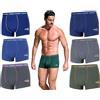 Navigare 6 Boxer Uomo Mutanda Intimo Ragazzo Elasticizzato Varie Fantasie (IT, Testo, XXL, Regular, Regular, 1414Z Boxer)