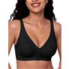 Bresdk Reggiseno da Donna con Scollo a V Profondo e Senza Ferretto Bralette Push-Up Senza Cuciture, Comoda e Imbottita Ideale per Seni Generosi