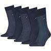 Tommy Hilfiger 8719965009202 TH - Calzini da uomo, 5P, confezione regalo, blu navy, 39-42