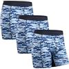 DANISH ENDURANCE Boxer Uomo Sportivi, 3 Paia, Blu Mimetico, XL