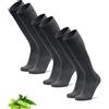 DANISH ENDURANCE Calze Uomo Lunghe in Bambù, Calzettoni Uomo Fibra di Bamboo, 3 o 6 Paia, Grigio, 43-47