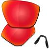 Saucer Premium Lenti di Ricambio e Naselli per Occhiali da Sole Oakley Targetline OO9397, Rosso Fuoco Polarizzato, Taglia unica