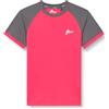 Ande J33011-6349 New PERTUSIO JR T-Shirt Unisex Bambino Rosa Paradiso/Antracite Taglia 14