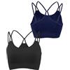 Litherday Reggiseno Sportivo Donna Spalline Regolabili Palestra | Tessuto Elasticizzato Traspirante, Senza Ferretto, Coppe Removibili E Spalline Regolabili, Schiena Incrociata Per Yoga E Casa