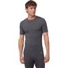 DANISH ENDURANCE Maglietta Termica Uomo Lana Merino Manica Corta, Grigio Scuro, XL