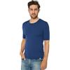 DANISH ENDURANCE Maglietta Termica Uomo Lana Merino Manica Corta, Blu Scuro, S