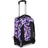 Mitama Trolley DR Scuola Full Flower,Con Mega Scomparto e Doppia Maniglia, Nero e Rosa, Scuola Elementare e Tempo Libero, Bambina Ragazza