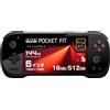 AYANEO KONKR Pocket FIT 8 Elite Android 16 Gaming Handheld Snapdragon 16GB 512GB Nero