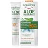 Equilibra, Aloe Ialuronica Fluido Viso Quotidiano SPF 50+, con Acido Ialuronico, Vitamina E, Azione 2in1 Idrata e Protegge, Difende da Raggi UVA/UVB e Luce Blu, Adatto a Pelli Sensibili, 40ml