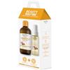 Equilibra, Beauty Routine Corpo Nutriente Elasticizzante,Contiene 1 Olio di Mandorle Puro 100% di Origine Naturale, da Spremitura a Freddo, 1 Acqua Corpo Profumata,Cofanetto Corpo per BodyCare Routine