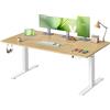 VASAGLE Scrivania Regolabile in Altezza, 160 x 80 cm, Porta USB-C