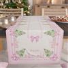 PETTI Artigiani Italiani - Runner da Tavola Natalizio, Runner Natalizio, Runner Cucina 140x40 cm, Runner Natalizo Elegante Gnomo Rosa, 100% Made in Italy