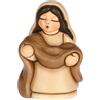 THUN, Venditrice di Stoffe Beige in Ceramica di Alta Qualità, Collezione Presepe Classico, Statuine per Presepe di Natale da Collezione, 5,4 x 4,3 x 7,9 cm