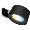 BRILONER - Lampada da parete senza collegamento alla corrente con batteria ricaricabile, magnetica, ruotabile, dimmerabile, CCT, lampada da letto, lampada da comodino, lampada da lettura, nero