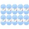 Gründl Lana Baby Uni, filato per maglia e uncinetto (70% poliacrilico e 30% poliammide, 50 g / 150 m, spessore del ferro/dell'ago: 3,5-4,5, 10 x 50 g), Blu Pastello