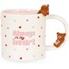 Legami - Tazza in Gres - Too Cute to Handle, Tema Teddy Bear, Utilizzabile in Lavastoviglie, Capacità 350 ml, Idea Regalo per San Valentino, Per Lei, Per Lui