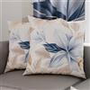 PETTI Artigiani Italiani - Coppia di Federe Cuscino 30x30 cm in Microfibra, Cuscini Arredo Camera da Letto, Divano, Salotto, Set 2 Fodere Copricuscino, Federa Floreale 164, 100% Made in Italy