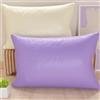 PETTI Artigiani Italiani - Coppia di Federe Cuscino 60x40 cm in Microfibra, Cuscini Arredo Camera da Letto, Divano, Set 2 Fodere Copricuscino, Federa Double Face Lilla e Panna