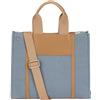 THUN Tote bag denim/marrone, media