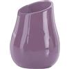 Gedy Adelaide Bagno, Misure e Peso: 13X9,8X9,8 CM & 0,27 kg, Portaspazzolini Realizzato in Ceramica, Finitura Lilla, Design R&S, 2 Anni di Garanzia, Unica