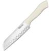 Agyo Coltello da Cucina Professionale in Acciao Inox - Lama da 17cm - Coltello affilato per tagliare Alimenti - Impugnatura Ergonomica in plastica - Coltello da Cuoco e Macellaio