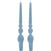 Cereria Di Giorgio - 4 Candele Voluta - Ø 2.2 cm h. 30 cm - Dusty Blu