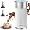 Morpilot Montalatte Elettrico, Milk Frother Automatico 4 in 1 con Schiuma Calda e Fredda, Latte Caldo, Capacità 115 ml/240 ml, per Cappuccino e Latte Macchiato, Bianco