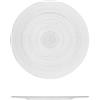 H&H Circle - Set 6 Piatti Pane in Vetro Trasparente, Ø 18 cm, Trama a Cerchi Concentrici, Lavabili in Lavastoviglie